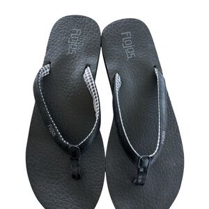 💐Flojos Black Sandals